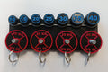 Gym Theme 3D Printed Keychain Holder with Weight Plate Keychains